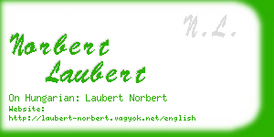 norbert laubert business card